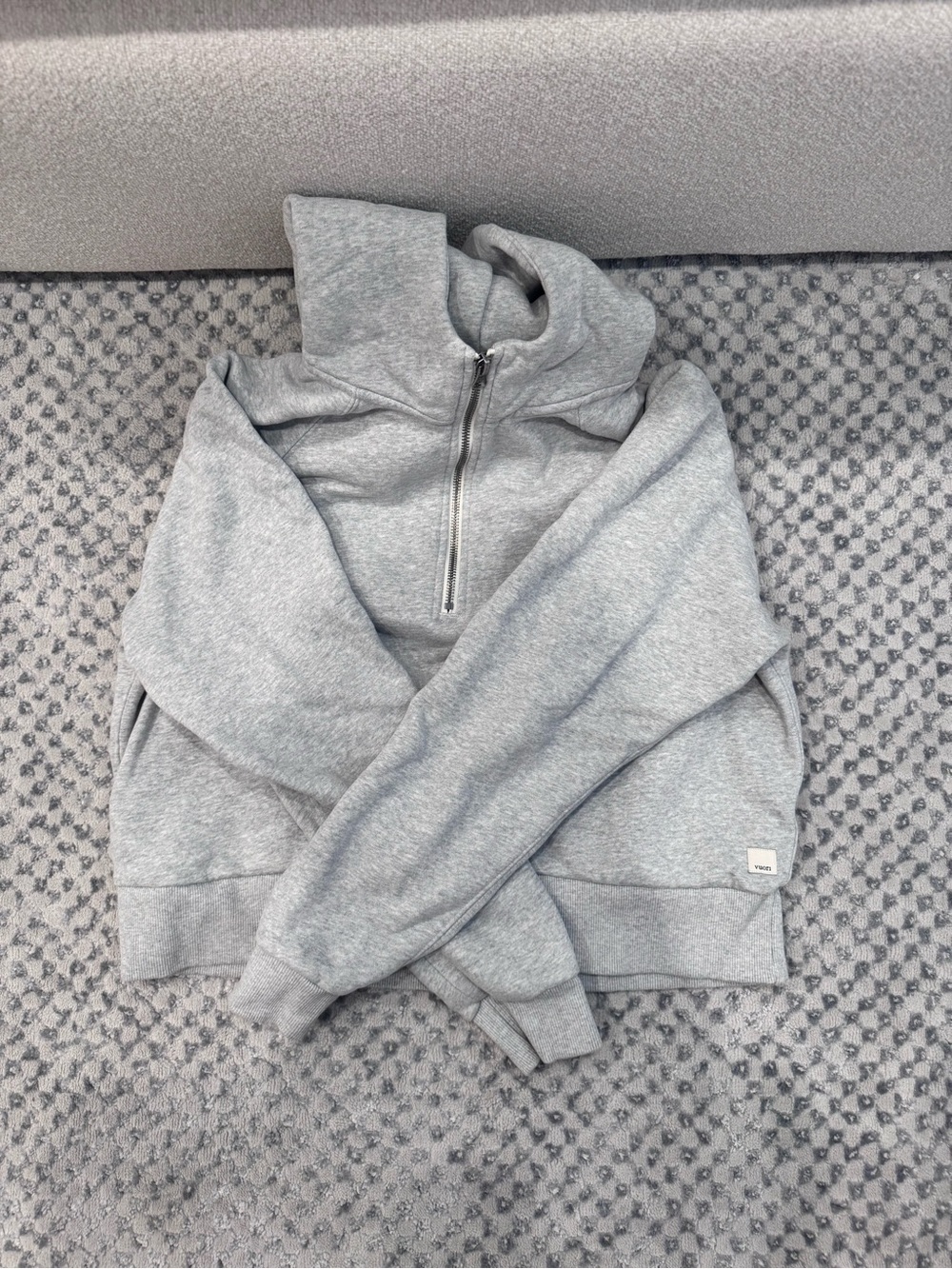 Vuori Light Gray Half-Zip Pullover - Picture 1 of 3